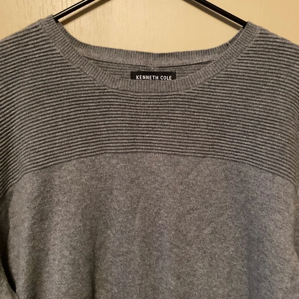 Kenneth Cole New York XL Gray Cashmere Blend Pullover Sweater